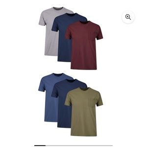 Hanes 6 pack Men's Pocket Ts